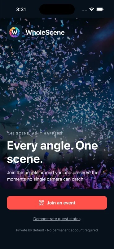 WholeScene event creation preview